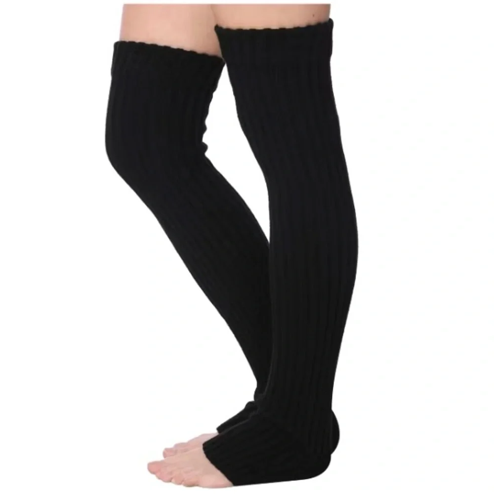 🌸Sexy 2 Pair Extra Long Ribbed Thigh High Leg Warmers